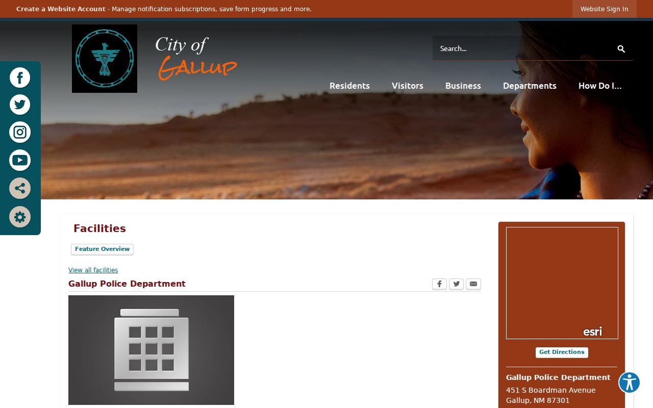Gallup warrant records police facility and city court access