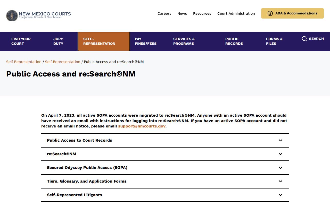 McKinley County warrant search public access rules and fields